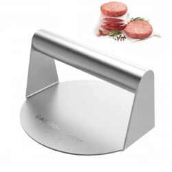Presă din inox pentru hamburgeri, aluat sau grătar ø14 cm