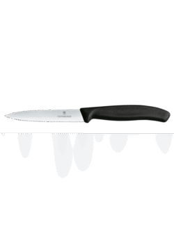 Cuțit pentru legume 10 cm - negru | Victorinox 6.7703