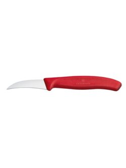 Cuțit pentru legume 6 cm curbat - roșu | Victorinox 6.7501