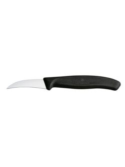 Cuțit pentru legume 6 cm curbat - negru | Victorinox 6.7503