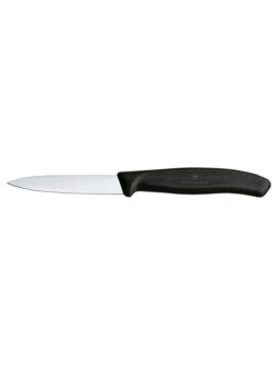 Cuțit pentru legume 8 cm - negru | Victorinox 6.7603