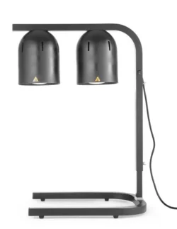 Lampă de încălzire - dublă - 500 W - neagră | Hendi 273913