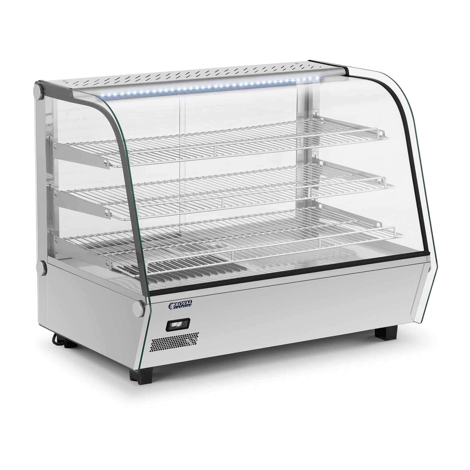 Vitrină încălzită - 160 l | RCWS-160S, fabricată din oțel inoxidabil și sticlă securizată, va funcționa excelent în bufete, cafenele, restaurante.