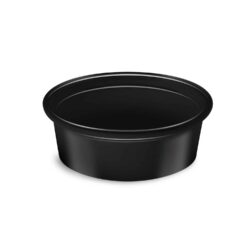 Bol de dressing (PP) negru Ø70mm 50ml [50 buc]