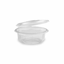 Bol (PP) cu capac octogonal transparent 375ml [50 buc]