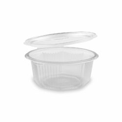 Bol (PP) cu capac octogonal transparent 750ml [50 buc]