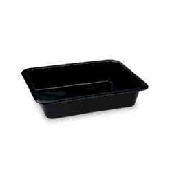 Meniu bol (PP) Reware Lunch reutilizabil nedivizat negru 227 x 178 x 49 mm [20 buc]
