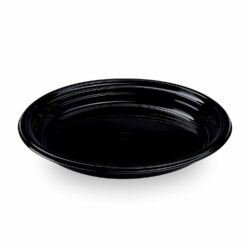 Farfurie (PP) Reware Dinner reutilizabil negru Ø22cm [12 buc]