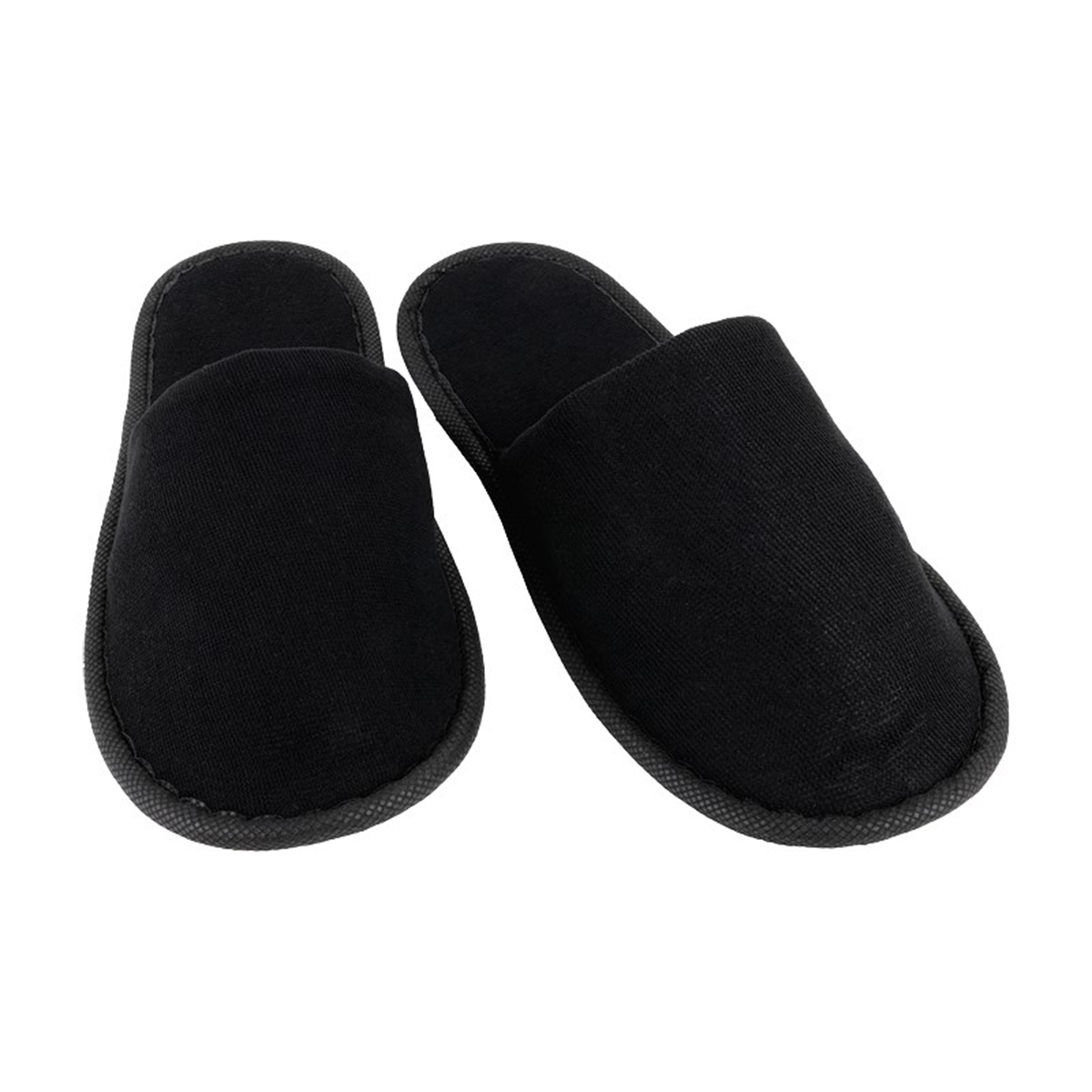 Papuci Standard, 28 cm, cu vârf închis, în execuție neagră elegantă.