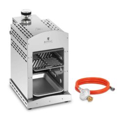 Grătar pe gaz pentru fripturi + reductor de presiune - 3500 W RCGGS-12-SET-1
