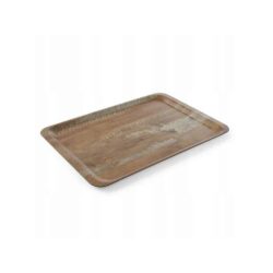 Tavă cu imprimeu lemn - 370 x 530 mm | Hendi 508947 Tavă de servire cu imprimeu din lemn de stejar.