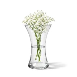 Vază de sticlă pentru flori, Ø 14 x 24,5 cm, o soluție elegantă și practică pentru aranjarea florilor proaspete, a decorațiunilor și a compozițiilor florale.