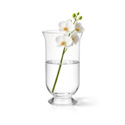 Vază de sticlă, Ø 14,5 x 25 cm, o soluție elegantă și practică pentru aranjarea florilor proaspete, a decorațiunilor și a compozițiilor florale.