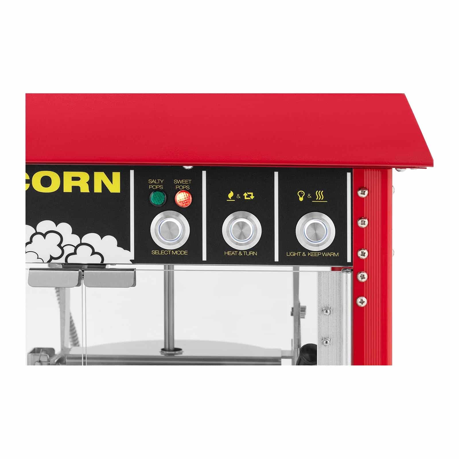 Stroj na popcorn cerveny 1600 W RCPS 16E.3 2F 1