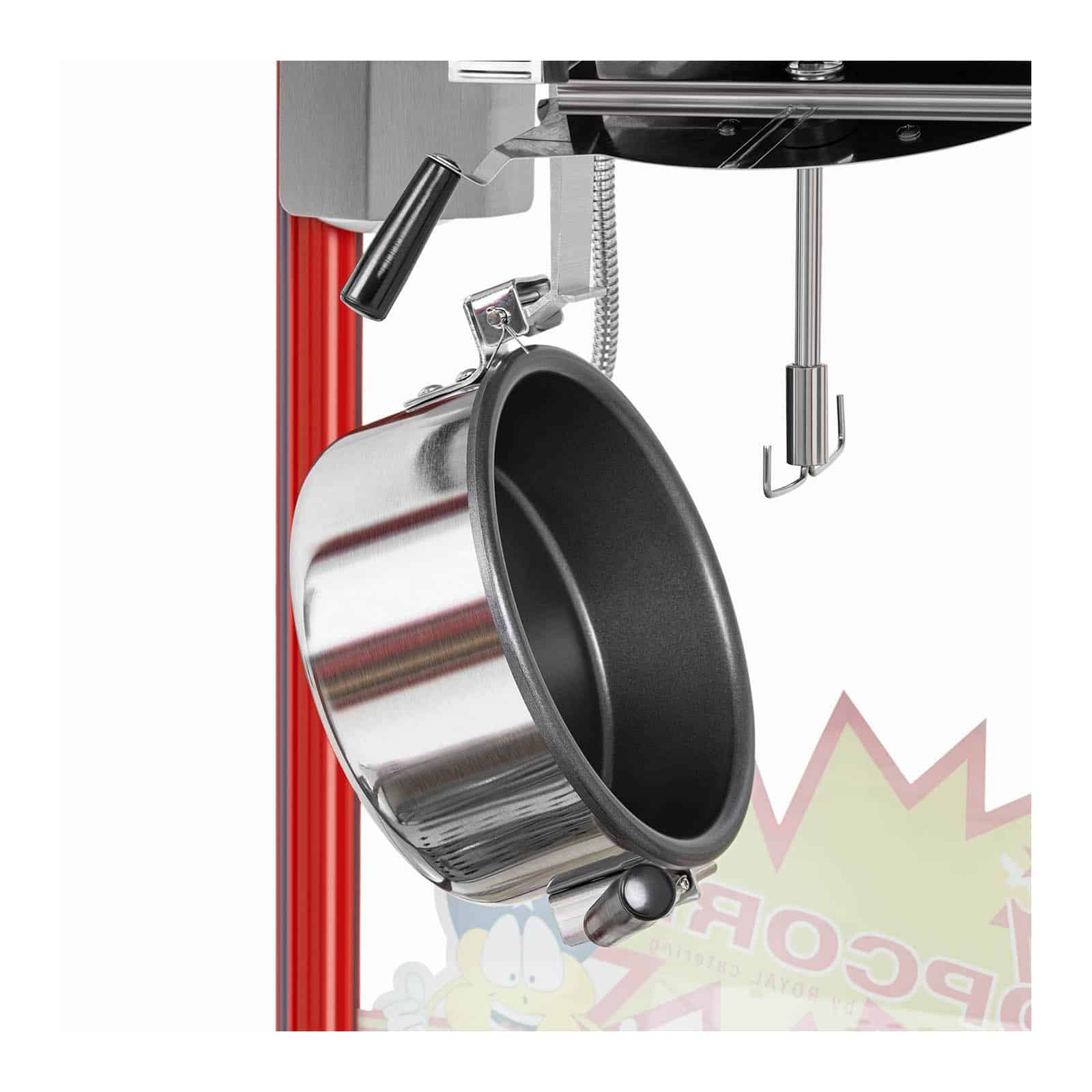 Stroj na popcorn cerveny 1600 W RCPS 16E.3 2F 2