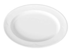 Farfurie plată albă - 290x200 mm | Hendi 794371