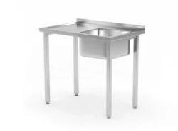 Masă de spălat cu chiuvetă în dreapta - 800x600x850 mm - Budget Line | Hendi 816769