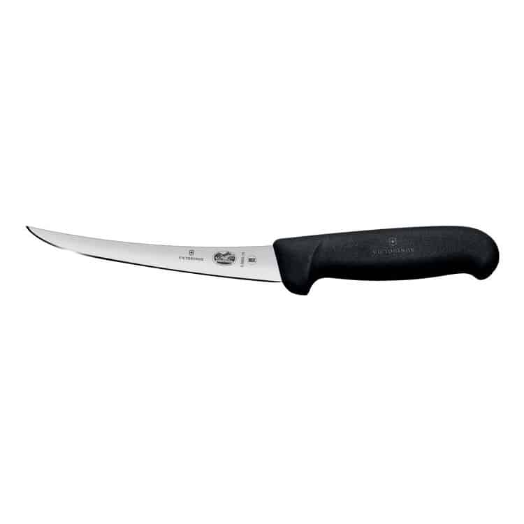 Cuțit pentru dezosat 15 cm - negru | Victorinox Fibrox 5.6603.15