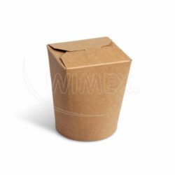 Cutie pentru mâncare (PAP/PE) - 500 ml - maro | 50 buc
