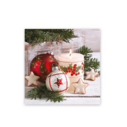 Șervețelul (PAP FSC Mix) cu 3 straturi Crăciun 33 x 33 cm [20 buc] are un model de Crăciun, care se potrivește perfect pentru a întregi atmosfera festivă.