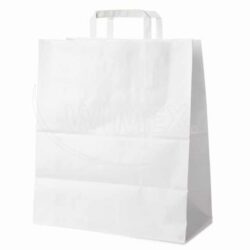 Pungă din hârtie albă 45+17 x 48 cm [100 buc]