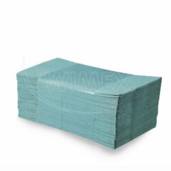Prosop din hârtie pliat ZZ 1 strat verde 25 x 23 cm RECY [5000 buc]