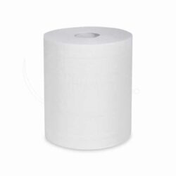 Prosop (PAP FSC Mix) la rolă 2 straturi cu gofraj albă Ø19cm 22cm x 160m [6 buc]