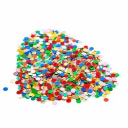 Confeti din hârtie mix colorat Ø8mm 100g [1 pac.]