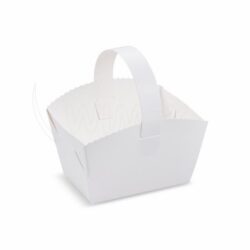 Coșulețe de nuntă (PAP) cu toartă 10 x 8 x 6 cm [50 buc]