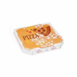 Cutie pentru pizza din carton ondulat 26 x 26 x 3 cm [100 buc]