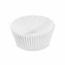 Cupă de hârtie pentru patiserie (PAP) albă Ø55 x 30 mm [1000 buc]
