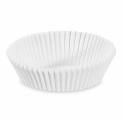 Cupă de hârtie pentru patiserie (PAP) albă Ø70 x 20 mm [1000 buc]