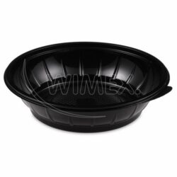 Bol pentru salată (rPET) negru Ø230mm 1000ml [50 buc]