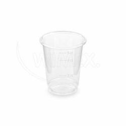 Pahar (PET) transparent Ø48mm 2cl/4cl/5cl [40 buc]