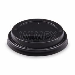 Capac bombat (PS) negru Ø90mm [100 buc]
