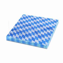 Șervețel cu 3 straturi Bavaria albastru 33 x 33 cm [20 buc]