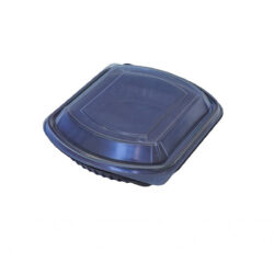 Caserolă meniu (PP) cu capac - nedivizată - 205 x 240 x 50 mm [200 buc] reprezintă o soluție practică pentru transportul preparatelor reci, dar și calde.
