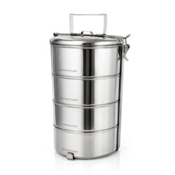 Caserolă etajată din oțel inoxidabil, cu 3 niveluri – 4 × 1,5 L | Gastrokitchen