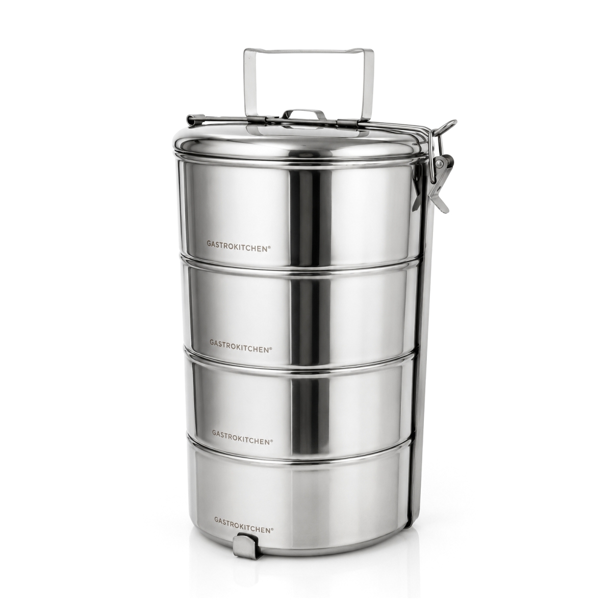 Caserolă etajată din oțel inoxidabil, cu 3 niveluri – 4 × 1,5 L | Gastrokitchen