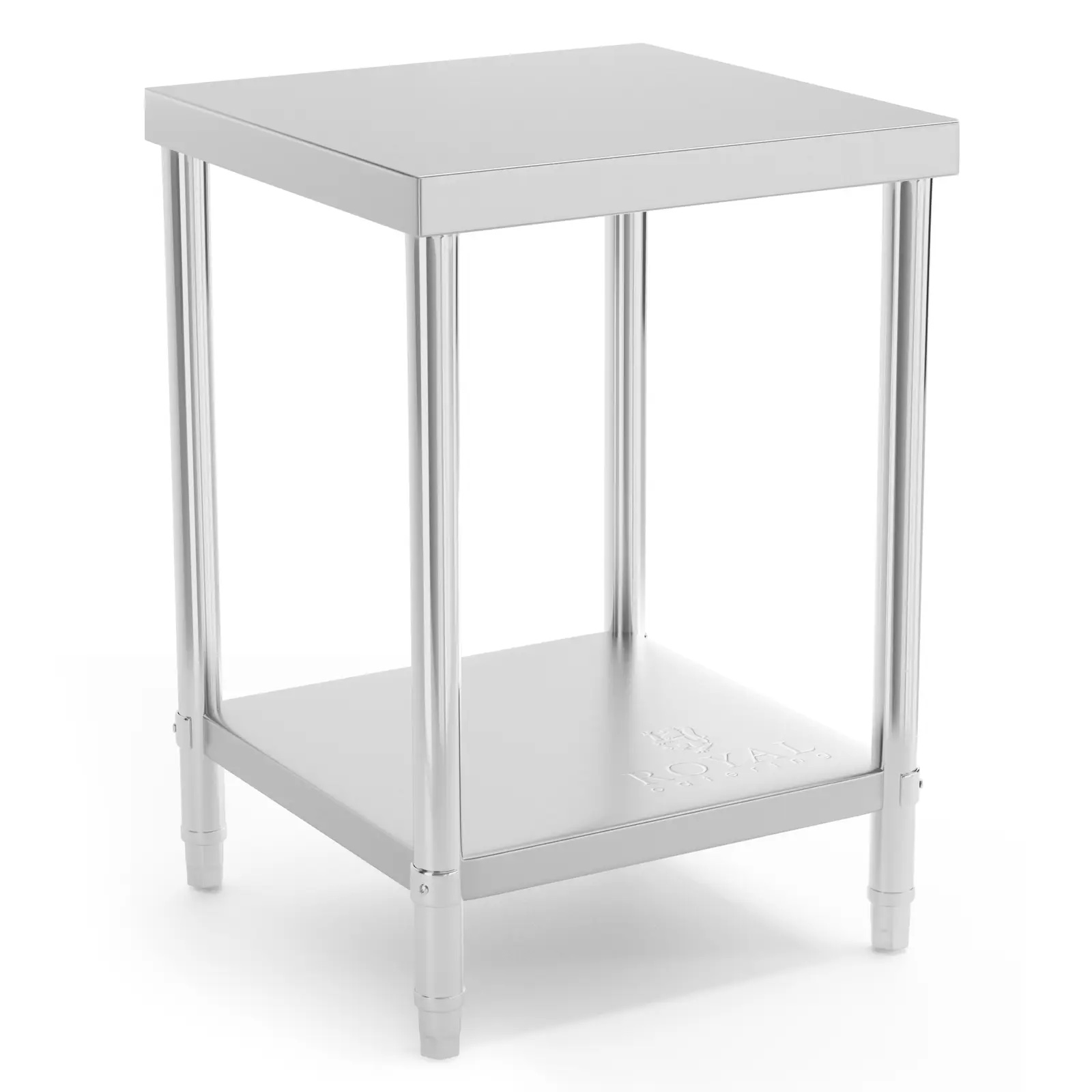 Masa de lucru din oțel inoxidabil - 60 x 60 cm - 250 kg | RCAT-60/60-NW
