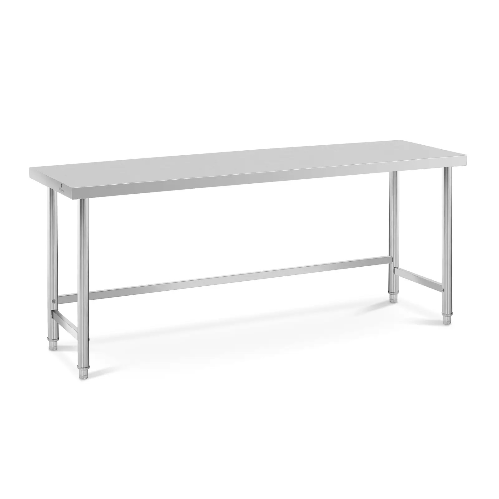 Masă de lucru - 200 x 60 cm - 300 kg - parte inferioară deschisă | RCAT-200/60-PS