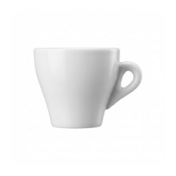Cana albă de espresso Hotel din porțelan cu pereți groși, 180 ml, 7,8 cm.