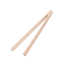Clește de lemn deschis pentru castraveți 32 cm, cu capete canelate pentru prindere sigură.